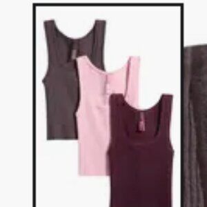 Three in a Package SKIMS Cotton Rib Tank 3-pack
